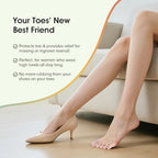 ENLOPQ clear silicone gel guards protecting pinky toe from footwear chafing.