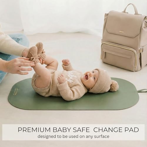 Zicoto baby changing mat laid out flat on a nursery dresser