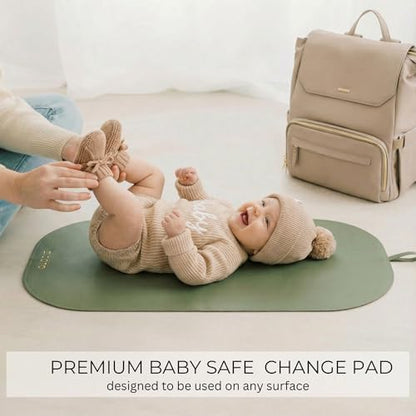 Zicoto baby changing mat laid out flat on a nursery dresser