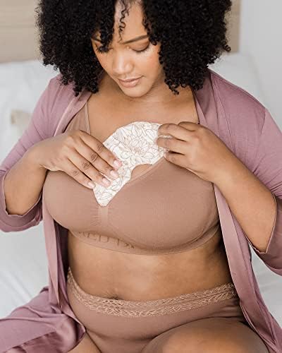 Close up of Kindred Bravely washable breast pad fabric cover