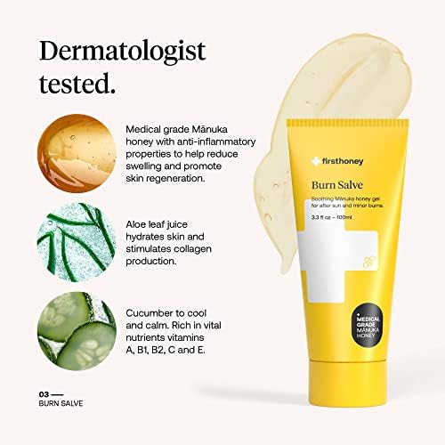 Dermatologist tested First Honey ointment for sensitive skin and wound healing.