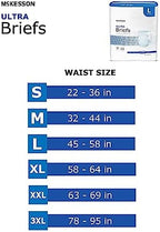 Side view of McKesson bariatric briefs for waist sizes up to ninety five inches