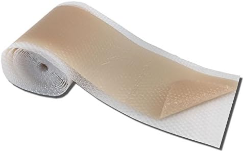 Perforated medical ostomy tape for secure stoma bag edge sealing