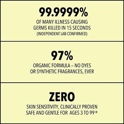 Lemyn Organics Medical‑Grade Hand Sanitizer Gel – 97 % Organic | 70 % USP Ethyl Alcohol | Moisturizing Aloe + Hyaluronic Acid | Freshly Made in USA | 8oz Bottle with Pump - Image 5