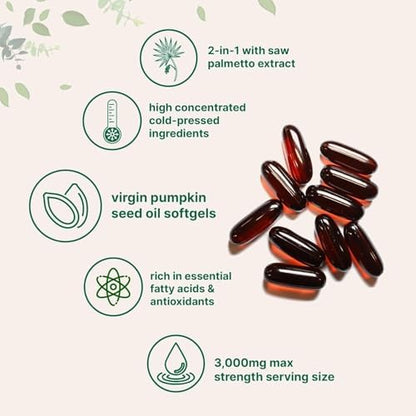 Back of pack nutritional information for Beword Pumpkin Seed Oil