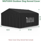 MUTUSHI heavy duty pet enclosure cover breathable mesh vent