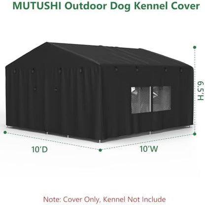 MUTUSHI heavy duty pet enclosure cover breathable mesh vent