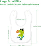 Soft absorbent fabric texture of Benoxine baby bibs