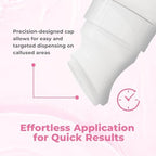 Comparison showing rough dry heels before and smooth soft feet after using the SAISZE treatment.