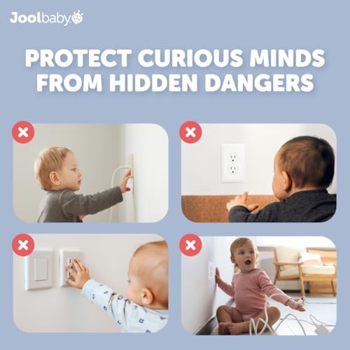Transparent Jool Baby electrical socket protector