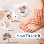 Waterproof pedicure tool for cracked heels demonstrating the easy Type-C USB charging setup.