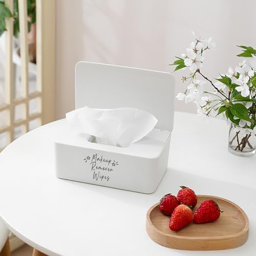 White Moorfowl wipes dispenser for dressing table decor