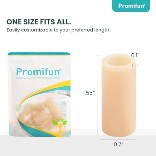 Mineral oil infused gel toe protectors helping to moisturize skin and cushion painful hammer toes