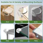 Adhesive backing detail of Osareny baby safety corner covers