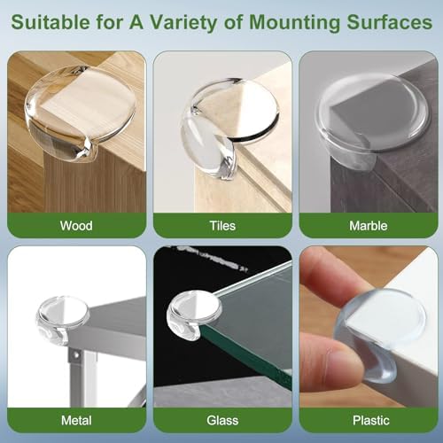 Adhesive backing detail of Osareny baby safety corner covers