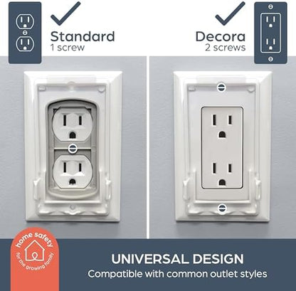 Four pack of Dreambaby child safety outlet covers