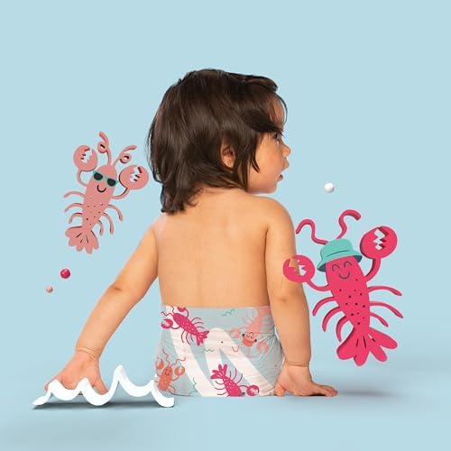Close up view of the hypoallergenic plant derived core material of Hello Bello swim diaper