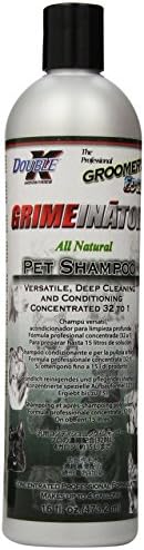 Groomers Edge Grimeinator pet shampoo back label instructions