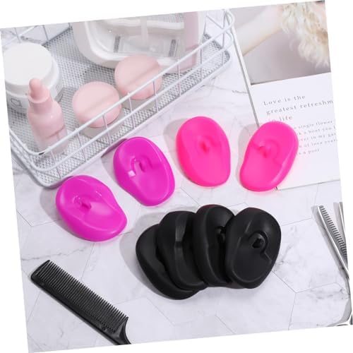 Using silicone ear muffs during home hair coloring