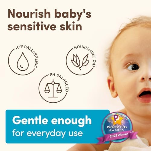 Aveeno Baby 2-in-1 tear-free shampoo and body wash pH-balanced for newborn daily bath