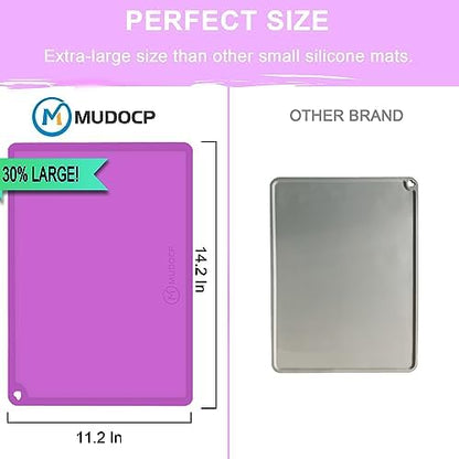 Mudocp portable toddler dining mats hanging by the corner hole