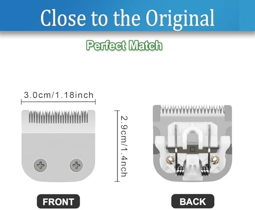 Detachable stainless steel blade mechanism for Wahl trimmers