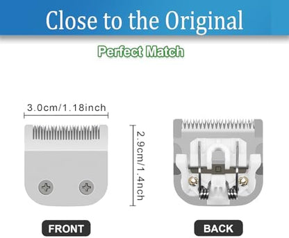 Detachable stainless steel blade mechanism for Wahl trimmers