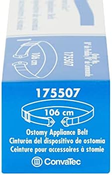Packaging of the authentic imported ConvaTec ostomy support belt for colostomy and ileostomy care.