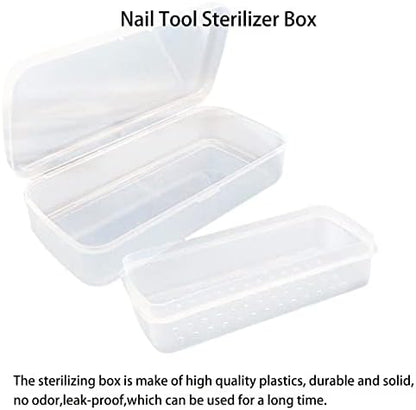 Side profile of Bomoqing plastic disinfectant container for tweezers