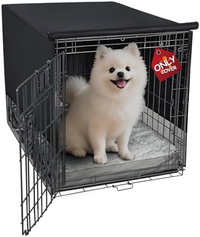 Explore Land pet kennel cover showing four sides mesh ventilation