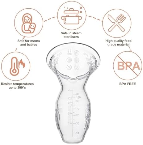 Compact food grade silicone milk pump by Haakaa for nursing mothers