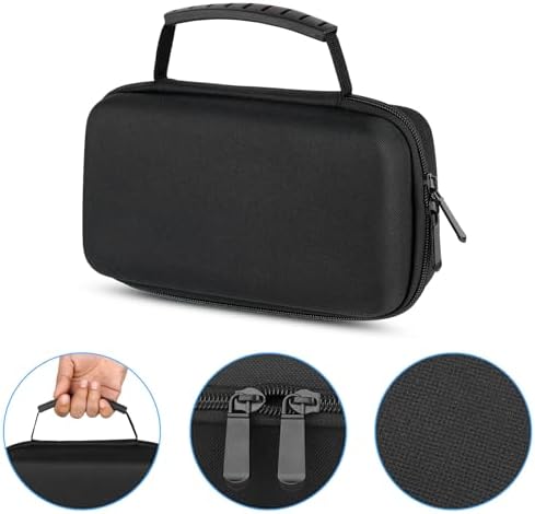 AMSAMOTION hair clipper travel container showcasing slim profile design for easy luggage packing.