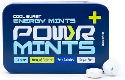Pocket sized sugar free caffeinated mints for focus and endurance.
