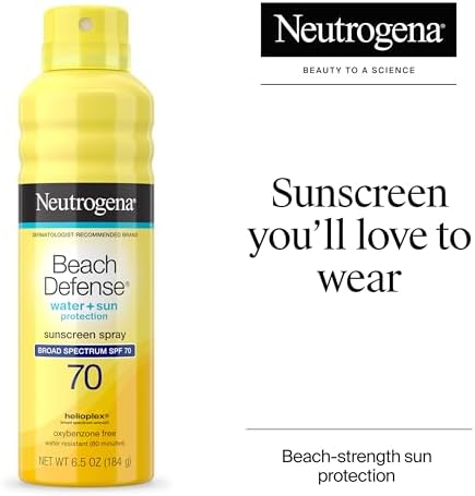 Water-resistant broad spectrum spray sunscreen with Helioplex UVA UVB defence
