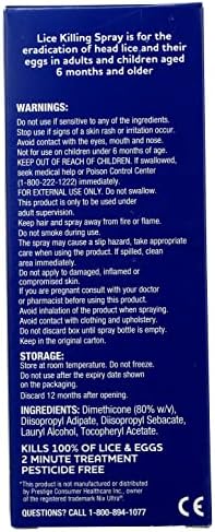 Rite Aid lice spray bottle and metal nit removal comb set for super lice