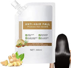 Remimpi hair growth shampoo label closeup highlighting ginger and ginseng