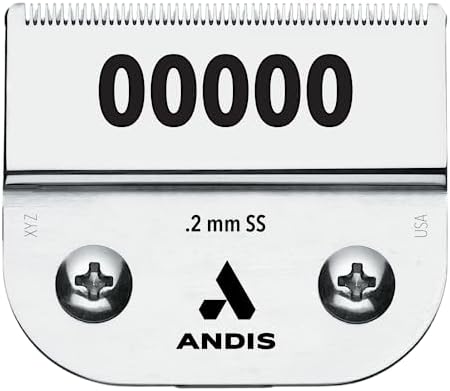 Close up view of the Andis 64740 size 00000 clipper blade teeth.