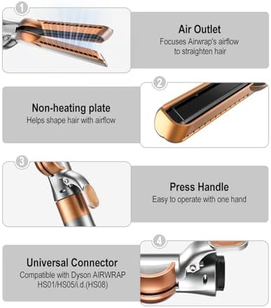 Sazika imported hair care accessory side profile in luxury copper finish