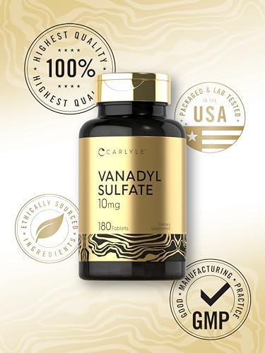 Carlyle Vanadyl Sulfate capsule size reference shown on a hand scale for easy ingestion comparison