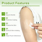 Carbou medical adhesive barrier film wipe application