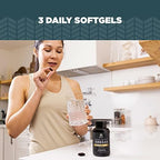 Ancient Nutrition Omegas Whole Body packaging and bottle back view