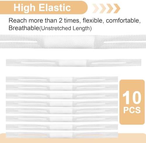 White post surgery nose bandage with elastic ear loops for rhinoplasty recovery support.