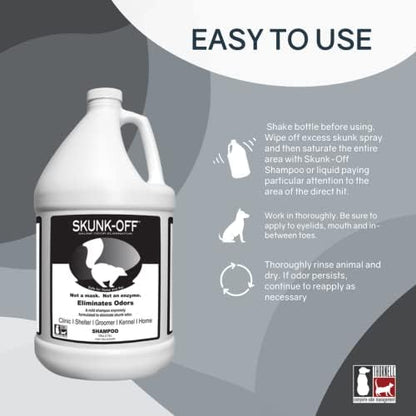 Professional grade skunk odor remover for dogs and cats