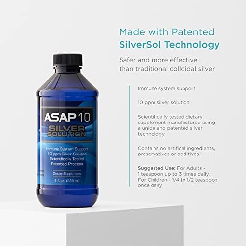 American Biotech Labs ASAP 10 Silver Solution side profile packaging