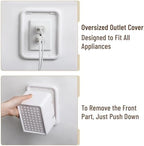 Interior view of Bates Choice outlet box showing space for large adapters