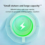 PreTidy eye care station removing makeup residue with automatic misting mode.
