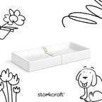 Storkcraft Nest 4-Sided Contoured Baby Changing Pad wipe clean surface