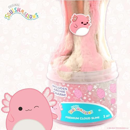 Archie the Axolotl reusable storage jar with figurine topper on lid