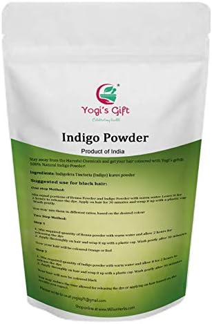 Ammonia free vegan indigo powder for grey coverage and natural hair health