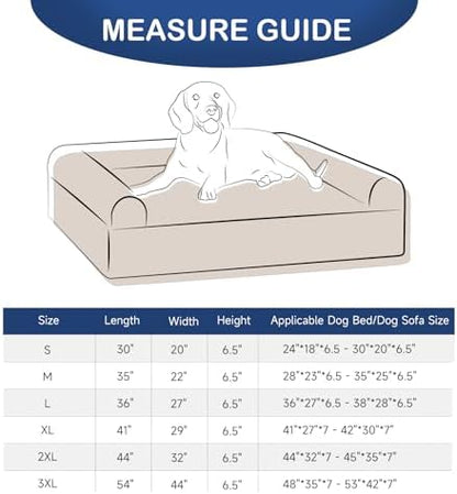 Sunsleek replacement pet cover grey color option on a cozy dog couch.